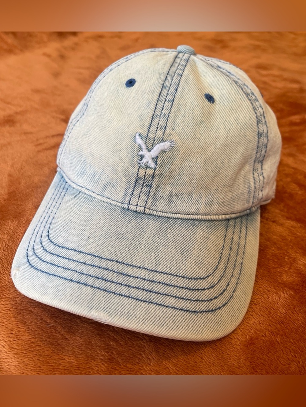 Rare American eagle outfitters Light Wash Denim Baseball Cap